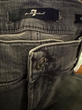 7 For All Mankind ladies Charcoal Slim Jeans